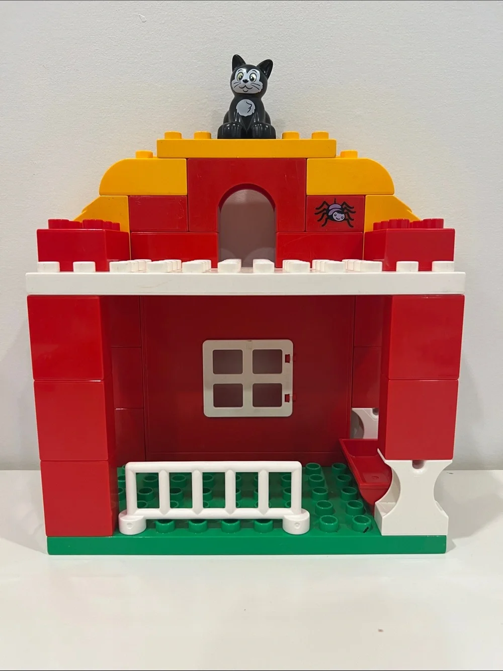 Classic Farm Playset Toy - Red & Yellow